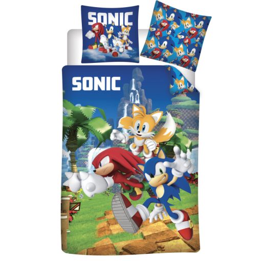 Sonic a sündisznó Speedy Dreams gyerek, ovis ágyneműhuzat 100×135cm, 40×60 cm