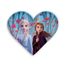 Disney Jégvarázs Leaf formapárna, díszpárna 35x30 cm Velúr