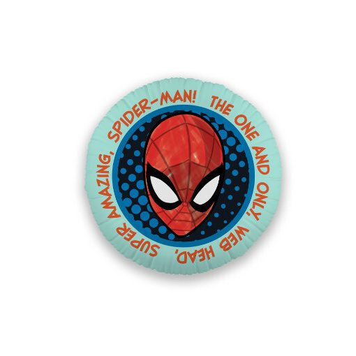 Pókember Web Head formapárna, díszpárna 35x35 cm Velúr