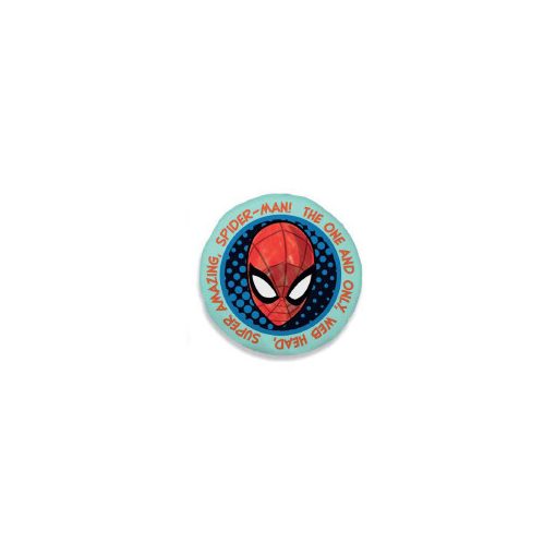 Pókember Web Head formapárna, díszpárna 35x35 cm Velúr