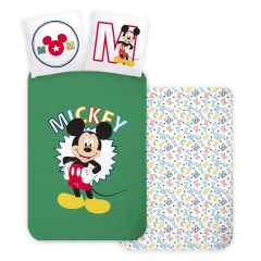   Disney Mickey Letters gyerek, ovis ágyneműhuzat 100×135 cm, 40×60 cm
