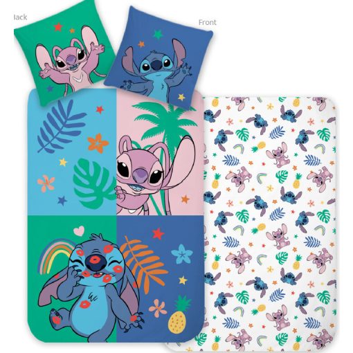 Disney Lilo és Stitch, A csillagkutya Joyful Jungle ágyneműhuzat 140×200cm, 70×90 cm