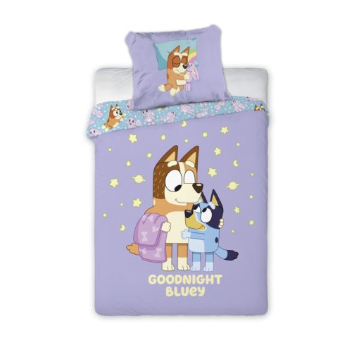 Bluey Goodnight gyerek, ovis ágyneműhuzat 100×135cm, 40×60 cm