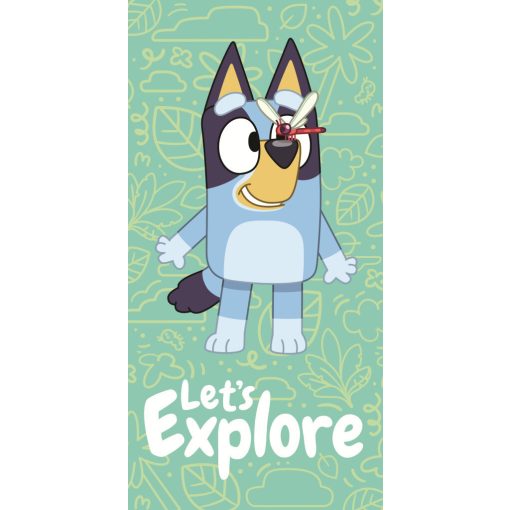 Bluey Explore fürdőlepedő, strand törölköző 70x140cm