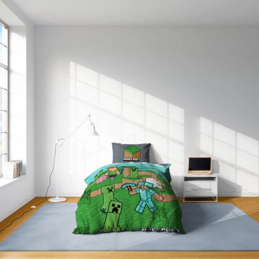 Minecraft Animals and Mobs ágyneműhuzat 140×200cm, 70×90 cm