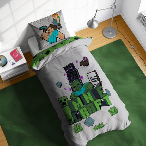 Minecraft Build and Explore ágyneműhuzat 140×200cm, 70×90 cm