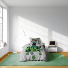 Minecraft Build and Explore ágyneműhuzat 140×200cm, 70×90 cm