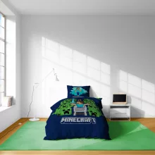 Minecraft Game Over Creepers ágyneműhuzat 140×200cm, 70×90 cm