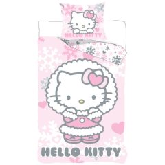 Hello Kitty Cozy Winter ágyneműhuzat 140×200cm, 70×90 cm