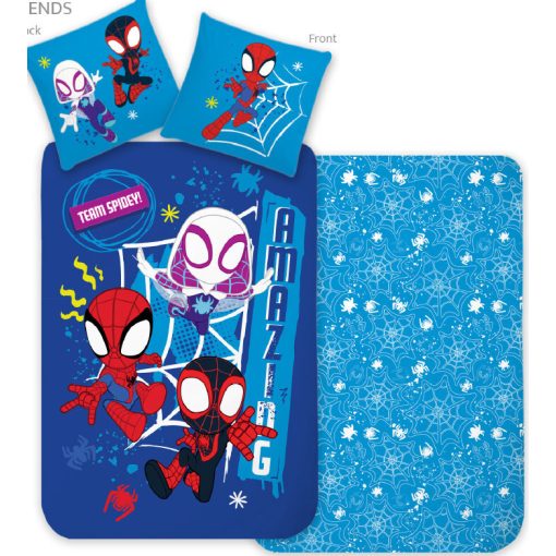 Pókember Team Spidey gyerek, ovis ágyneműhuzat 100×135 cm, 40×60 cm