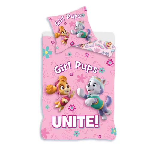 Mancs Őrjárat Unite gyerek, ovis ágyneműhuzat 100×140cm, 40×45 cm