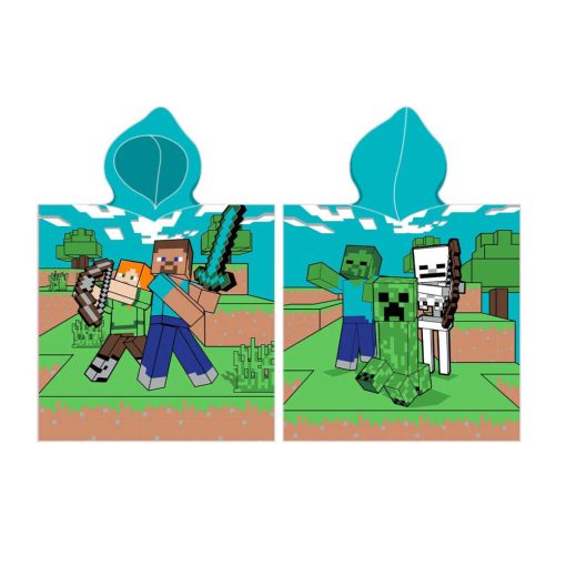 Minecraft Diamond Defender strand törölköző poncsó 50x115 cm