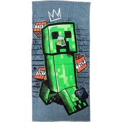   Minecraft Metro Art Creeper fürdőlepedő, strand törölköző 70x140cm