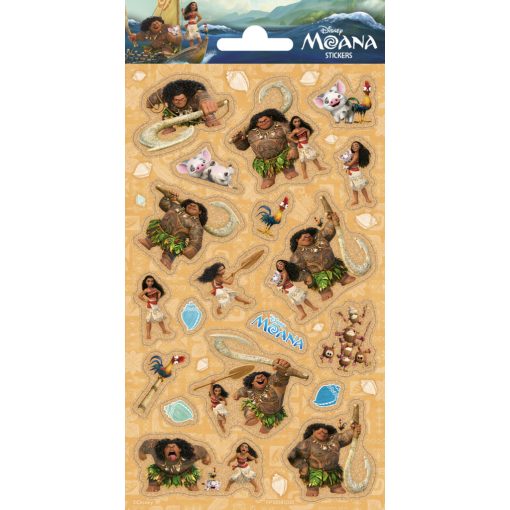 Disney Vaiana Ready csillámos matrica