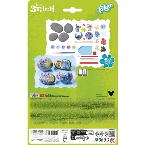 Disney Lilo és Stitch, A csillagkutya Angel kavics díszítő készlet matricával