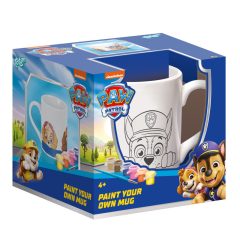   Mancs Őrjárat Team festhető porcelán bögre 235 ml Díszdobozban