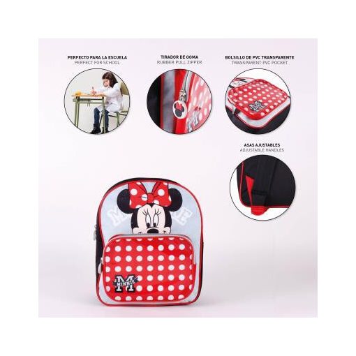 Disney Minnie Grey hátizsák, táska 30 cm