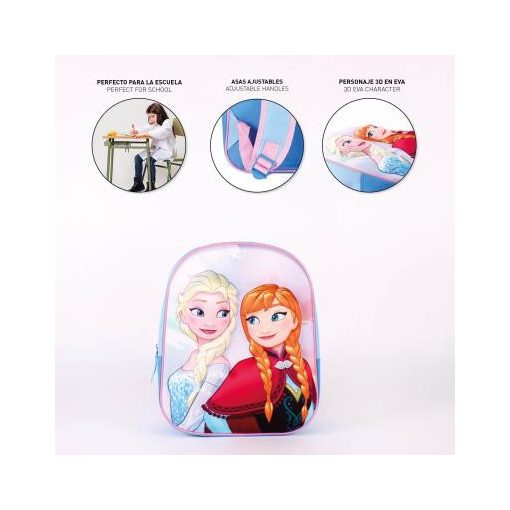 Disney Jégvarázs Sisters Forever 3D hátizsák, táska 31 cm