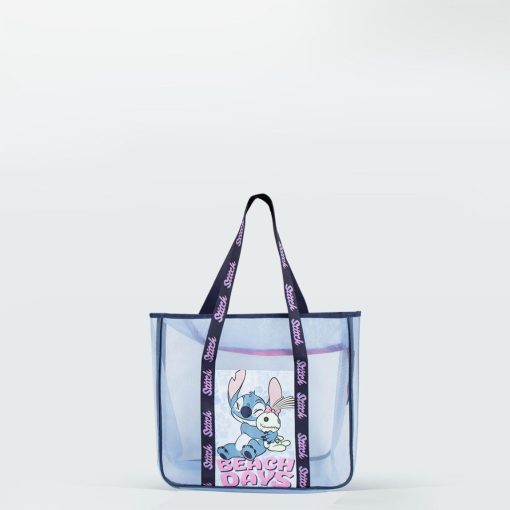 Disney Lilo és Stitch, A csillagkutya Beach Premium átlátszó strandtáska 62 cm