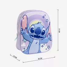 Disney Lilo és Stitch, A csillagkutya Cosmic 3D hátizsák, táska 31 cm
