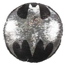 Batman Symbol átfordítható flitteres formapárna 30 cm