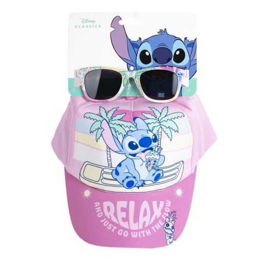 Disney Lilo és Stitch, A csillagkutya Relax napszemüveg és baseball sapka szett