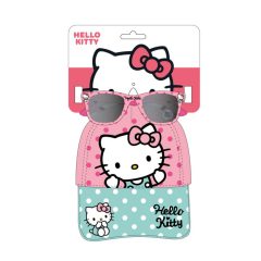 Hello Kitty Dots napszemüveg és baseball sapka szett