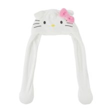 Hello Kitty White gyerek sapka mozgatható fülekkel