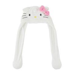 Hello Kitty White gyerek sapka mozgatható fülekkel