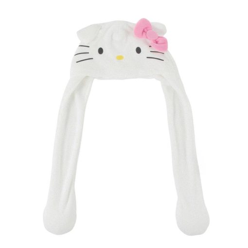 Hello Kitty White gyerek sapka mozgatható fülekkel