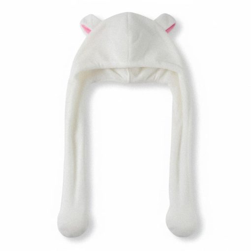 Hello Kitty White gyerek sapka mozgatható fülekkel