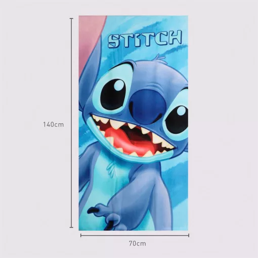 Disney Lilo és Stitch, A csillagkutya Big Smile fürdőlepedő, strand törölköző 70x140cm (Fast Dry)