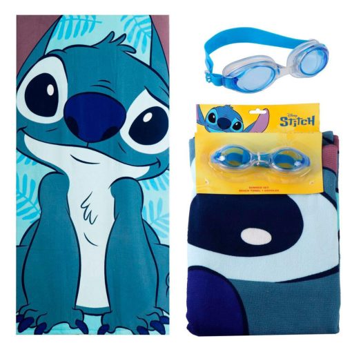 Disney Lilo és Stitch, A csillagkutya Cutie törölköző és úszószemüveg szett