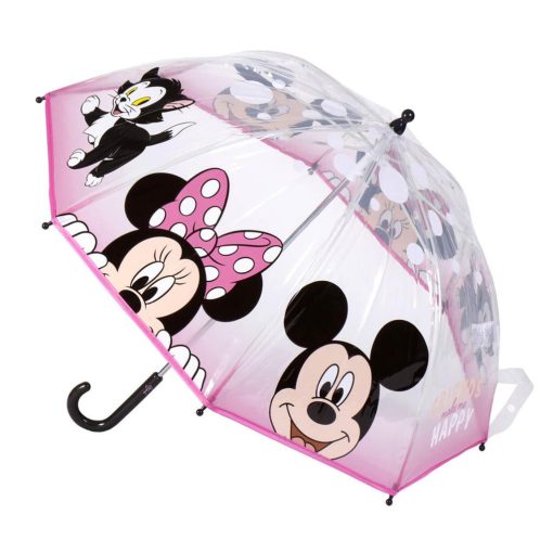 Disney Minnie Make Me Happy gyerek átlátszó esernyő Ø71 cm