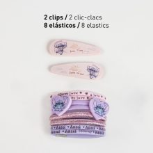 Disney Lilo és Stitch, A csillagkutya Love the Sea hajcsat, hajgumi szett dobozban