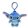 Disney Lilo és Stitch, A csillagkutya Blue 3D plüss figura akasztóval, táskadísz 12 cm