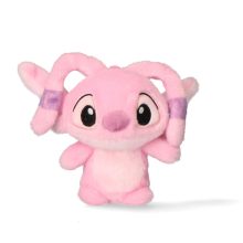 Disney Lilo és Stitch, A csillagkutya Pink 3D plüss figura akasztóval, táskadísz 12 cm
