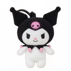   Hello Kitty Kuromi 3D plüss figura akasztóval, táskadísz 13 cm