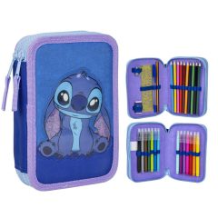   Disney Lilo és Stitch, A csillagkutya Cuteness tolltartó töltött 2 emeletes