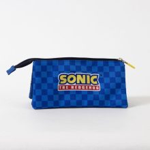 Sonic a sündisznó Sprint 3 rekeszes tolltartó 23 cm