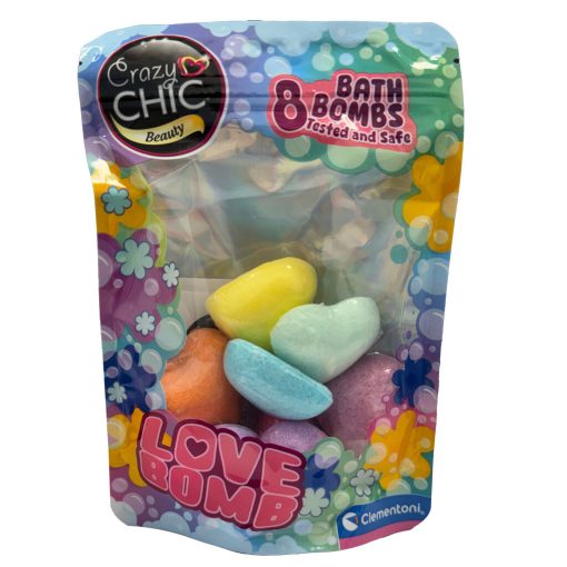 Crazy Chic Heart fürdőbomba szett 8 db-os Clementoni
