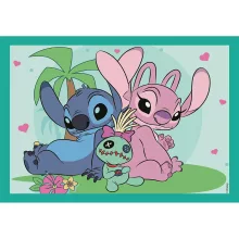 Disney Lilo és Stitch, A csillagkutya Ohana Moments 4 az 1-ben puzzle Clementoni