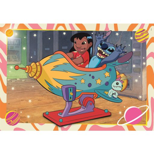 Disney Lilo és Stitch, A csillagkutya Galactic Vacation 2x60 db-os puzzle Clementoni