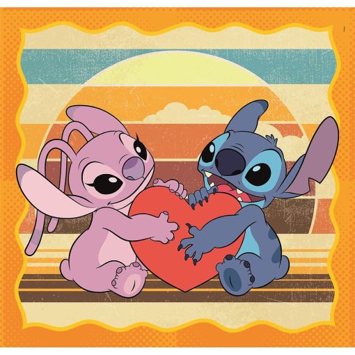 Disney Lilo és Stitch, A csillagkutya Sunset 3x48 db-os puzzle Clementoni