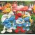 Hupikék törpikék Village 3x48 db-os puzzle Clementoni