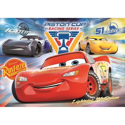 Disney Verdák Racing Series 104 db-os puzzle Clementoni
