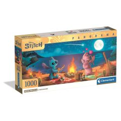   Disney Lilo és Stitch, A csillagkutya Campfire 1000 db-os panorama Compact puzzle Clementoni
