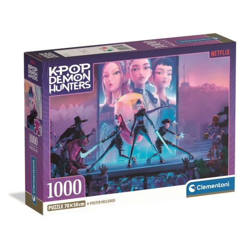 K-pop Démonvadászok Stage Warriors 1000 db-os Compact puzzle Clementoni