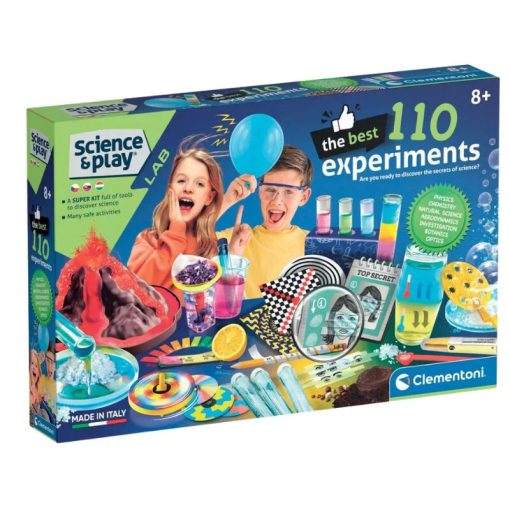 110 legjobb tudományos kísérlet készlet Science & Play Clementoni