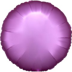 Lila Silk Lustre Flamingo kör fólia lufi 43 cm